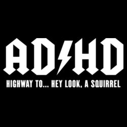 ADHD - Highway to... - PR01 Landscape 12cm x 8cm Rectangle Sew-On Patch Design