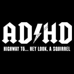 ADHD - Highway to... - GD01 Softstyle Adult T-Shirt Design