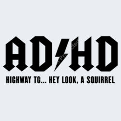 ADHD - Highway to... - GD01 Softstyle Adult T-Shirt Design