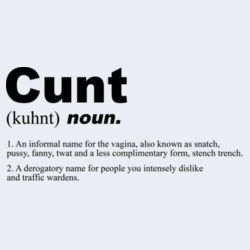 Cunt Noun - GD12 Softstyle® Adult Tank Top Design