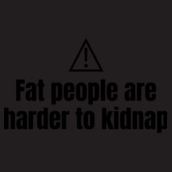 Fat People Are Harder To Kidnap - B645 Vintage Snapback Trucker Design