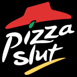 Pizza Slut - PS01 8cm Square Sew-On Patch Design