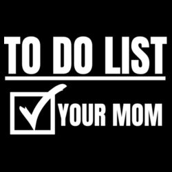 To Do List - PR01 Landscape 12cm x 8cm Rectangle Sew-On Patch Design