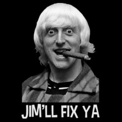 Jim'll Fix Ya - PR01 Portrait 8cm x 12cm Rectangle Sew-On Patch Design