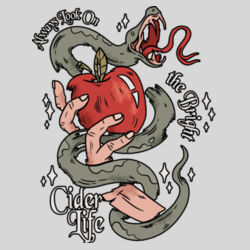 Bright Cider Life - 9cm Square Hardback Drinks Coaster Design