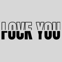 Love You Fuck You - 9cm Square Hardback Drinks Coaster Design