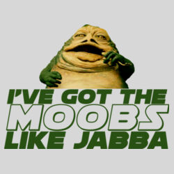 Moobs Like Jabba - 9cm Square Hardback Drinks Coaster Design