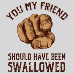Should Have Been Swallowed - 9cm Square Hardback Drinks Coaster Design