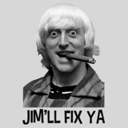 Jim'll Fix Ya - 16oz Frosted Glass Beer Stein Design