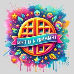 Don't Be A Twatwaffle - 9cm Square Hardback Drinks Coaster Design