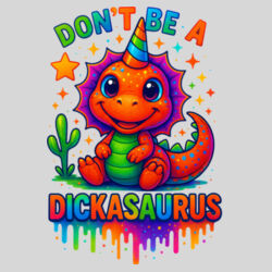 Don't Be A Dickasaurous - 9cm Square Hardback Drinks Coaster Design