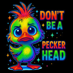 Don't Be A Peckerhead - GD10 Softstyle® Adult V-Neck T-Shirt Design
