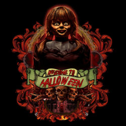 Annabelle (Welcome To Halloween) - GD11 Softstyle® Adult Long Sleeve T-Shirt Design