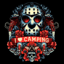 Friday 13th (I Love Camping) - GD01 Softstyle Adult T-Shirt Design