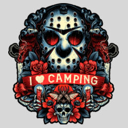 Friday 13th (I Love Camping) - 9cm Square Hardback Drinks Coaster Design