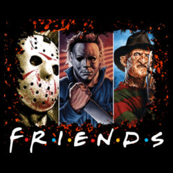 Friends (Jason+Michael+Freddie) - GD72 Softstyle® Ladies' T-Shirt Design
