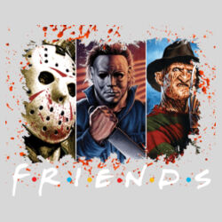 Friends (Jason+Michael+Freddie) - 16oz Frosted Glass Beer Stein Design