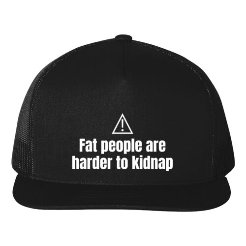 Fat People Are Harder To Kidnap - B645 Vintage Snapback Trucker Thumbnail
