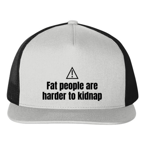 Fat People Are Harder To Kidnap - B645 Vintage Snapback Trucker Thumbnail