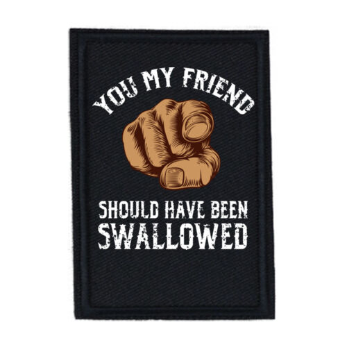 Should Have Been Swallowed - PR01 Portrait 8cm x 12cm Rectangle Sew-On Patch Thumbnail