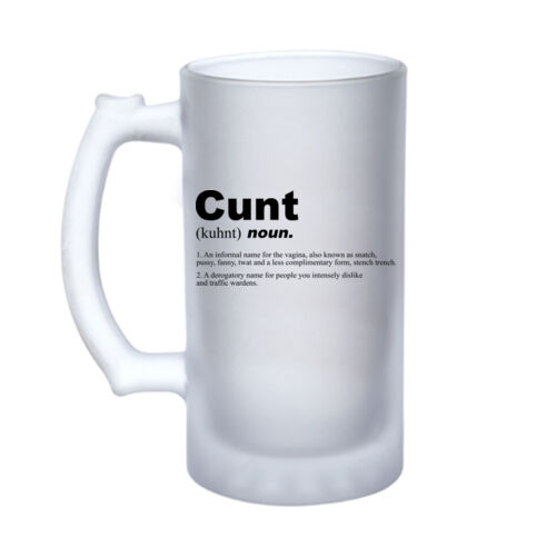 Cunt Noun - 16oz Frosted Glass Beer Stein Thumbnail