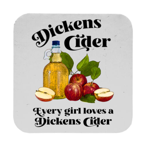 Dickens Cider - 9cm Square Hardback Drinks Coaster Thumbnail
