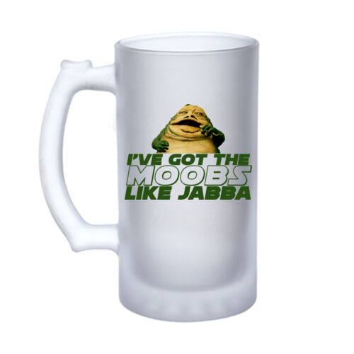 Moobs Like Jabba - 16oz Frosted Glass Beer Stein Thumbnail