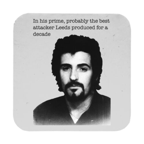 Leeds Attacker - 9cm Square Hardback Drinks Coaster Thumbnail