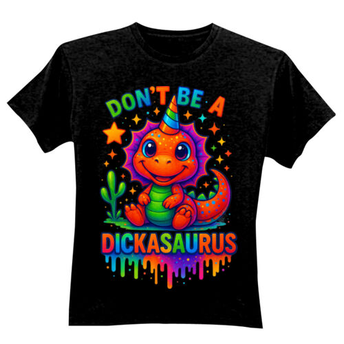 Don't Be A Dickasaurous - GD01 Softstyle Adult T-Shirt Thumbnail
