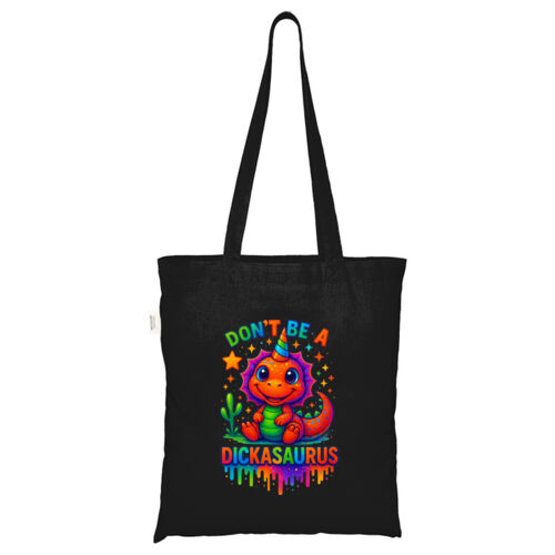 Don't Be A Dickasaurous - ECO001 100% Recycled Cotton Tote Bag Thumbnail