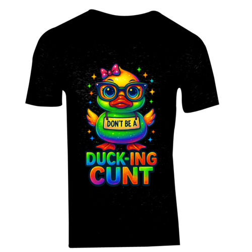 Don't Be A Ducking Cunt - GD10 Softstyle® Adult V-Neck T-Shirt Thumbnail