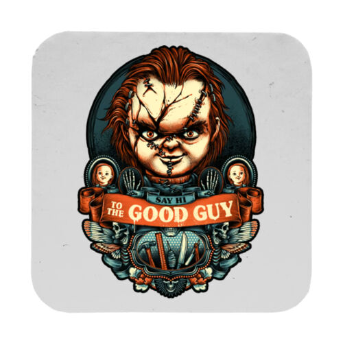 Child's Play (Say Hi To The Good Guy) - 9cm Square Hardback Drinks Coaster Thumbnail
