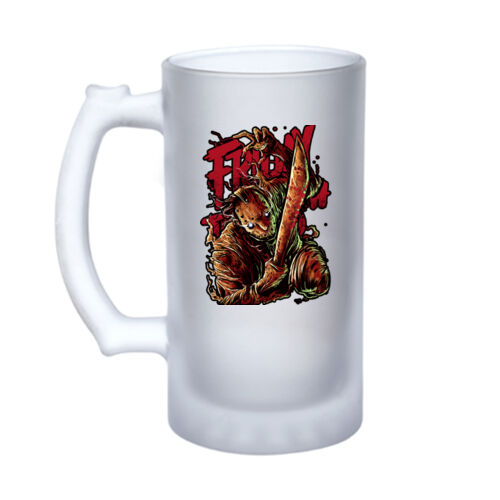 Friday 13th - 16oz Frosted Glass Beer Stein Thumbnail