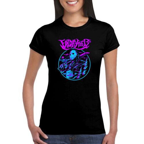 Friday 13th (Circle Logo) - GD72 Softstyle® Ladies' T-Shirt Thumbnail