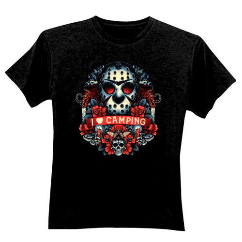 Friday 13th (I Love Camping) - GD01 Softstyle Adult T-Shirt Thumbnail